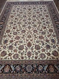 فرش دستباف 9متری طرح افشان حاشیه سورمه ای(5123).فرش دستباف حاجی آبادی