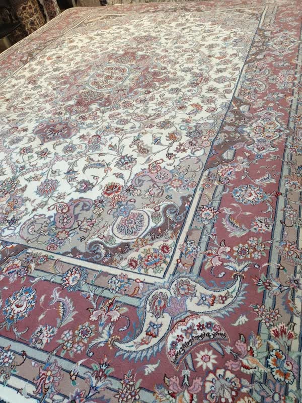 فرش دستباف 9متری طرح خطیب مشهد(5116) فرش دستباف حاجی آبادی
