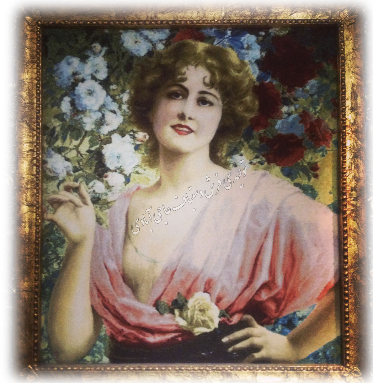 چهره  فرش دستباف حاجی آبادی