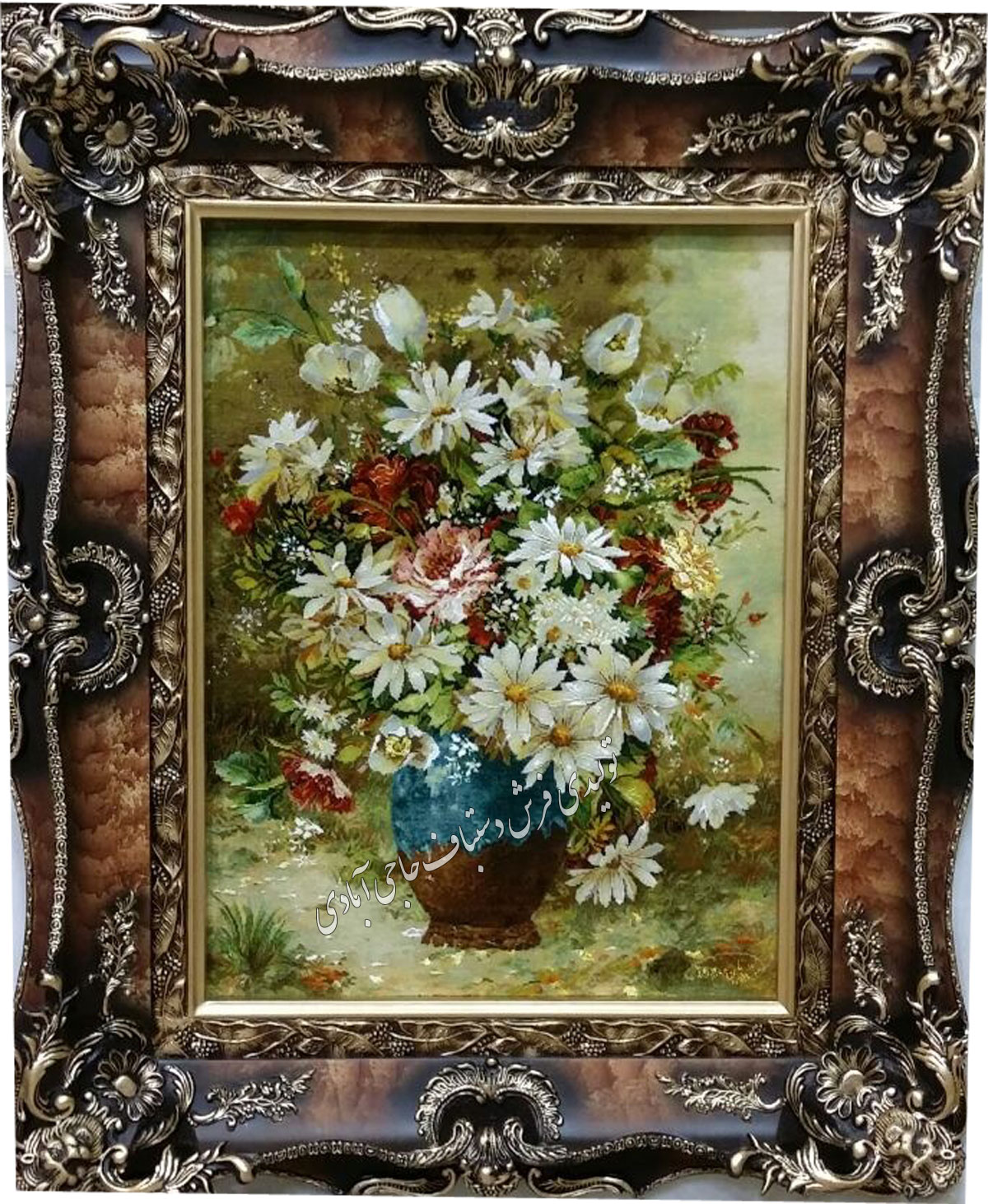 گل سیدیان  فرش دستباف حاجی آبادی