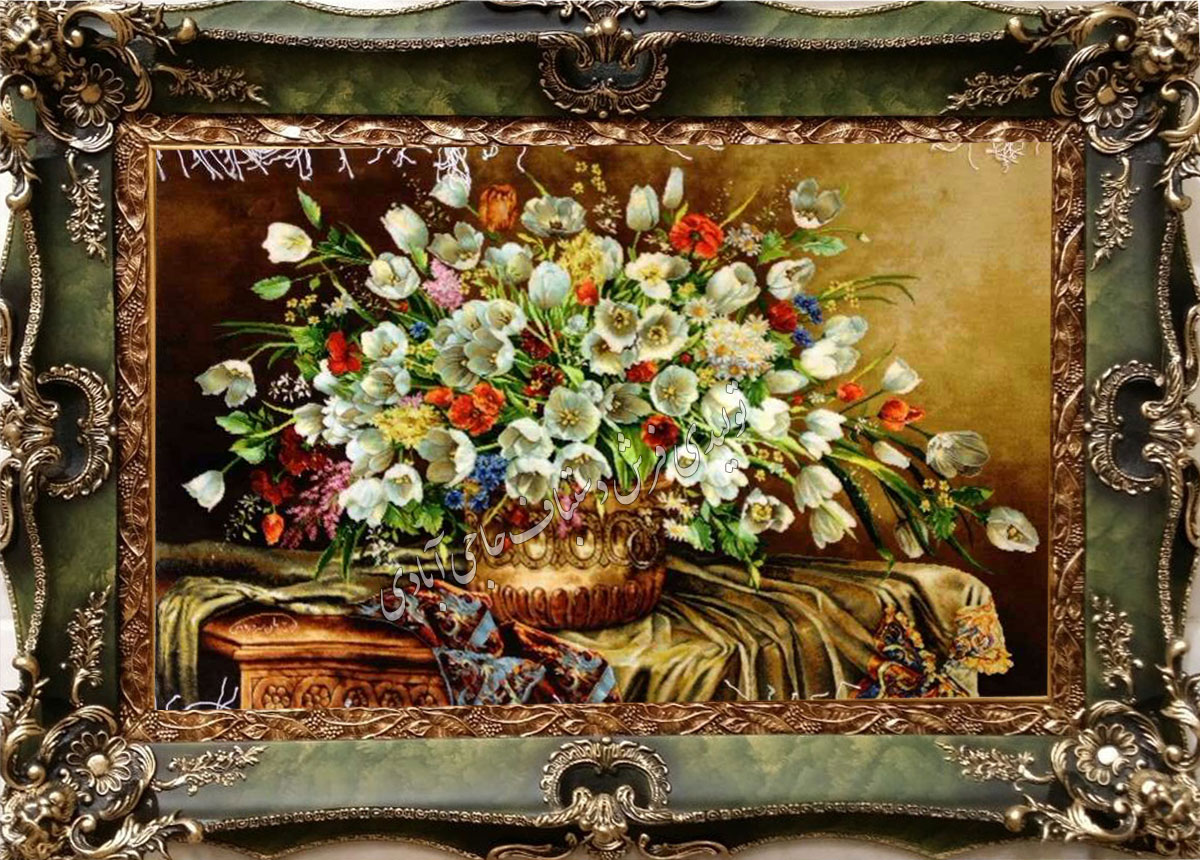 گل سیدیان  فرش دستباف حاجی آبادی