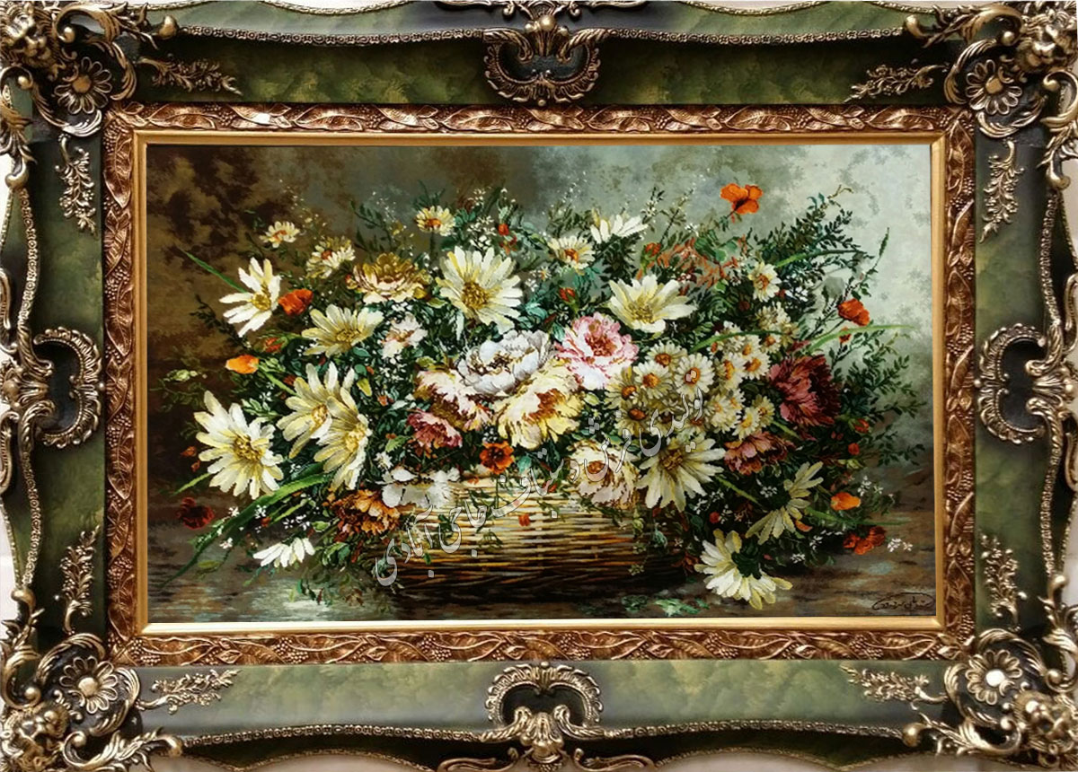 گل سیدیان  فرش دستباف حاجی آبادی