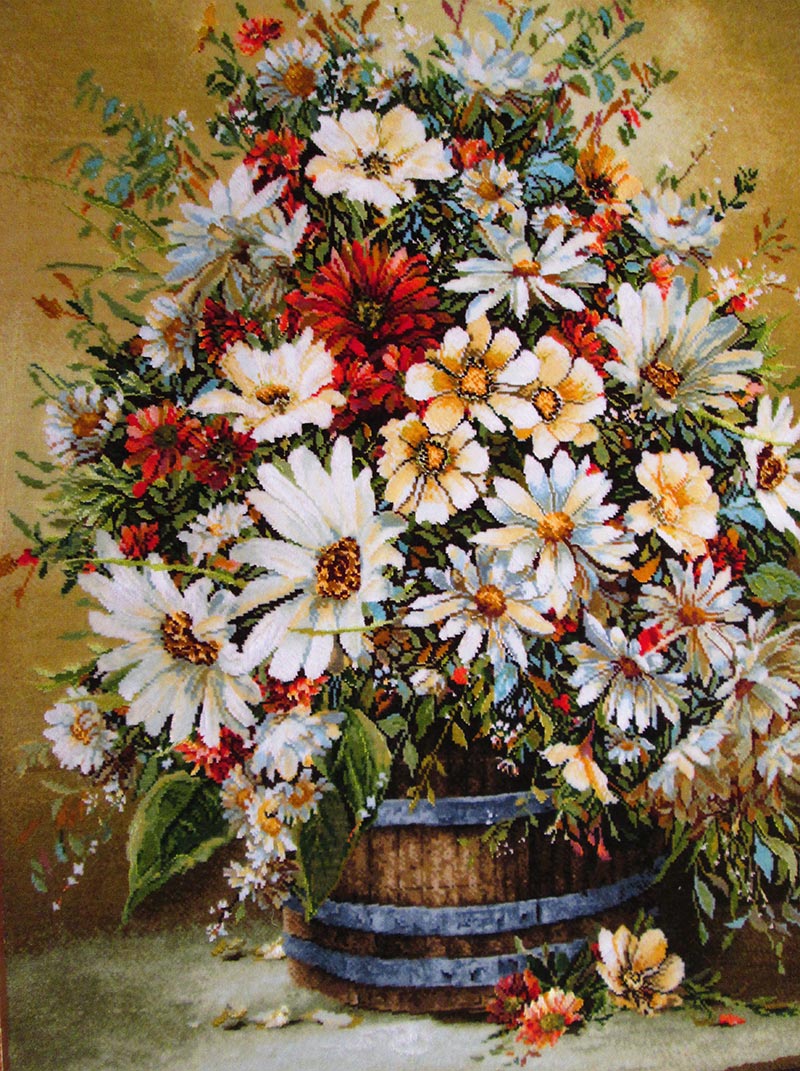گل شاد فرش دستباف حاجی آبادی