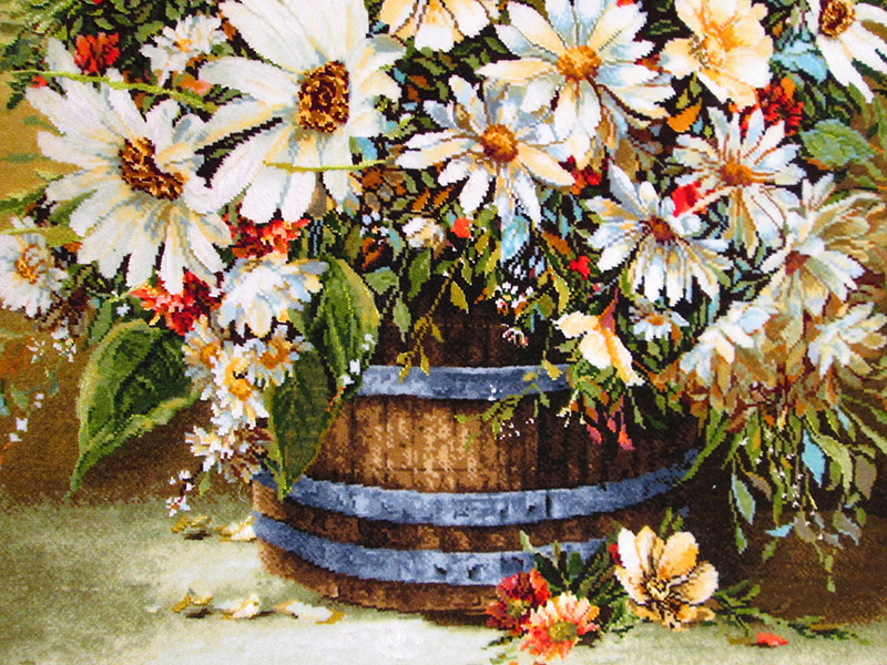 گل شاد فرش دستباف حاجی آبادی