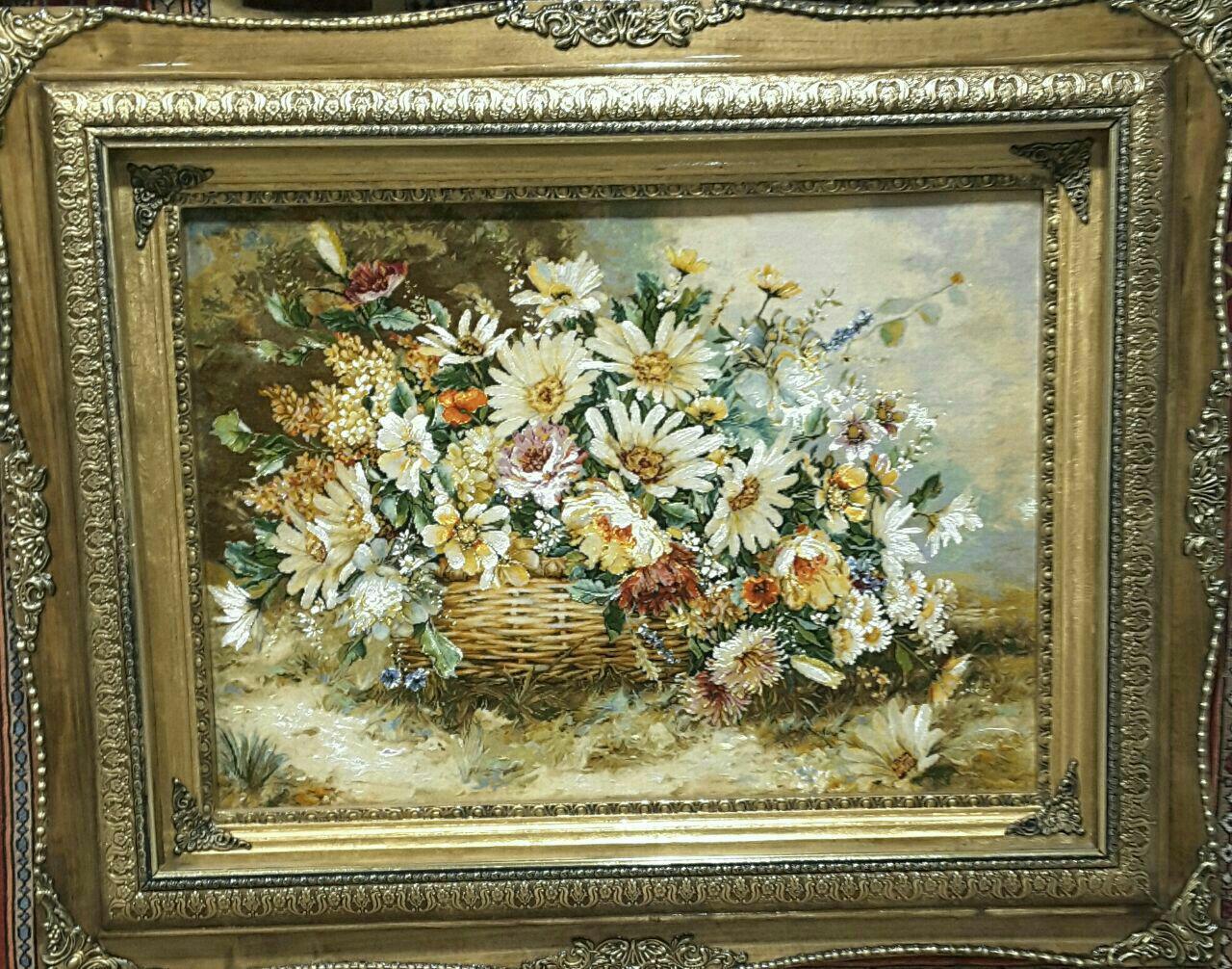 گل فرش دستباف حاجی آبادی
