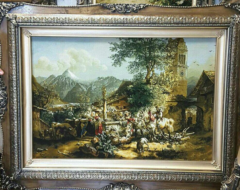 منظره(5402) فرش دستباف حاجی آبادی