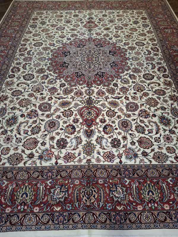 فرش دستباف 6متری طرح افشان ترنج(5011) فرش دستباف حاجی آبادی