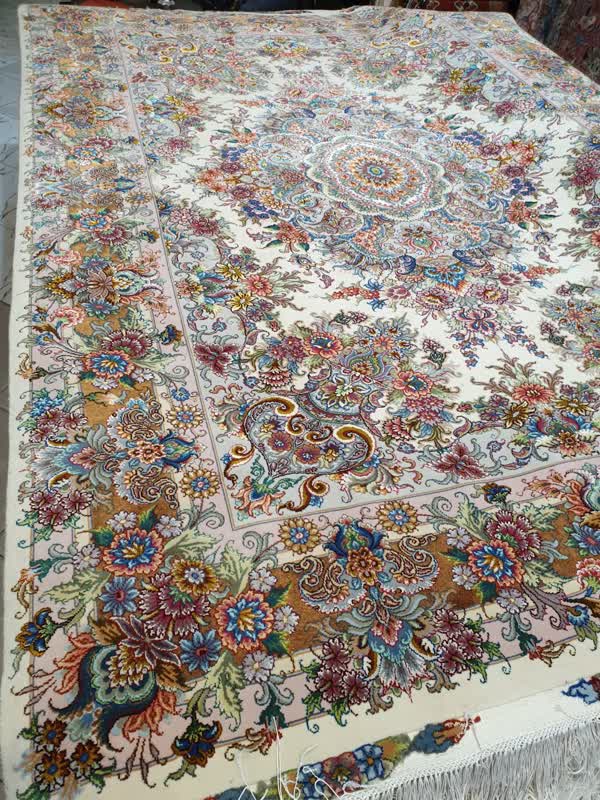  فرش دستباف 6متری طرح خطیب مشهد(5006) فرش دستباف حاجی آبادی